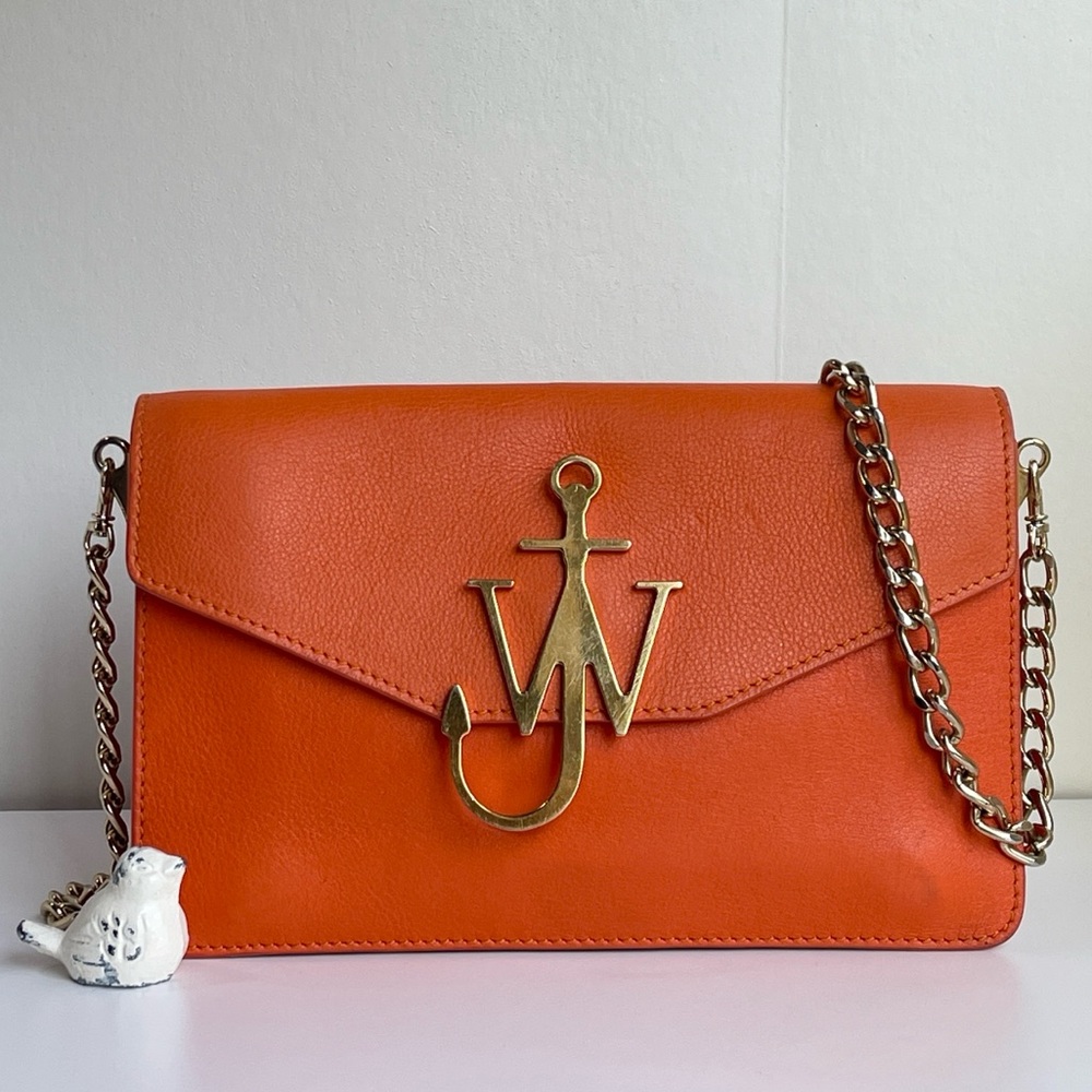 JW ANDERSON Logo Leather Crossbody Bag